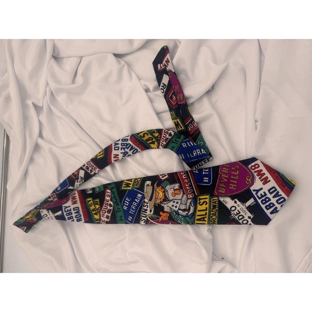 Paw's Addiction Men's Necktie Tie Polyester Gangster Garfield Shirt Tie  58"